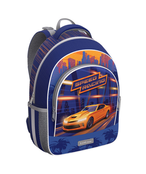 Ghiozdan ErichKrause ErgoLine cu centura la piept, 15L, Sport Car